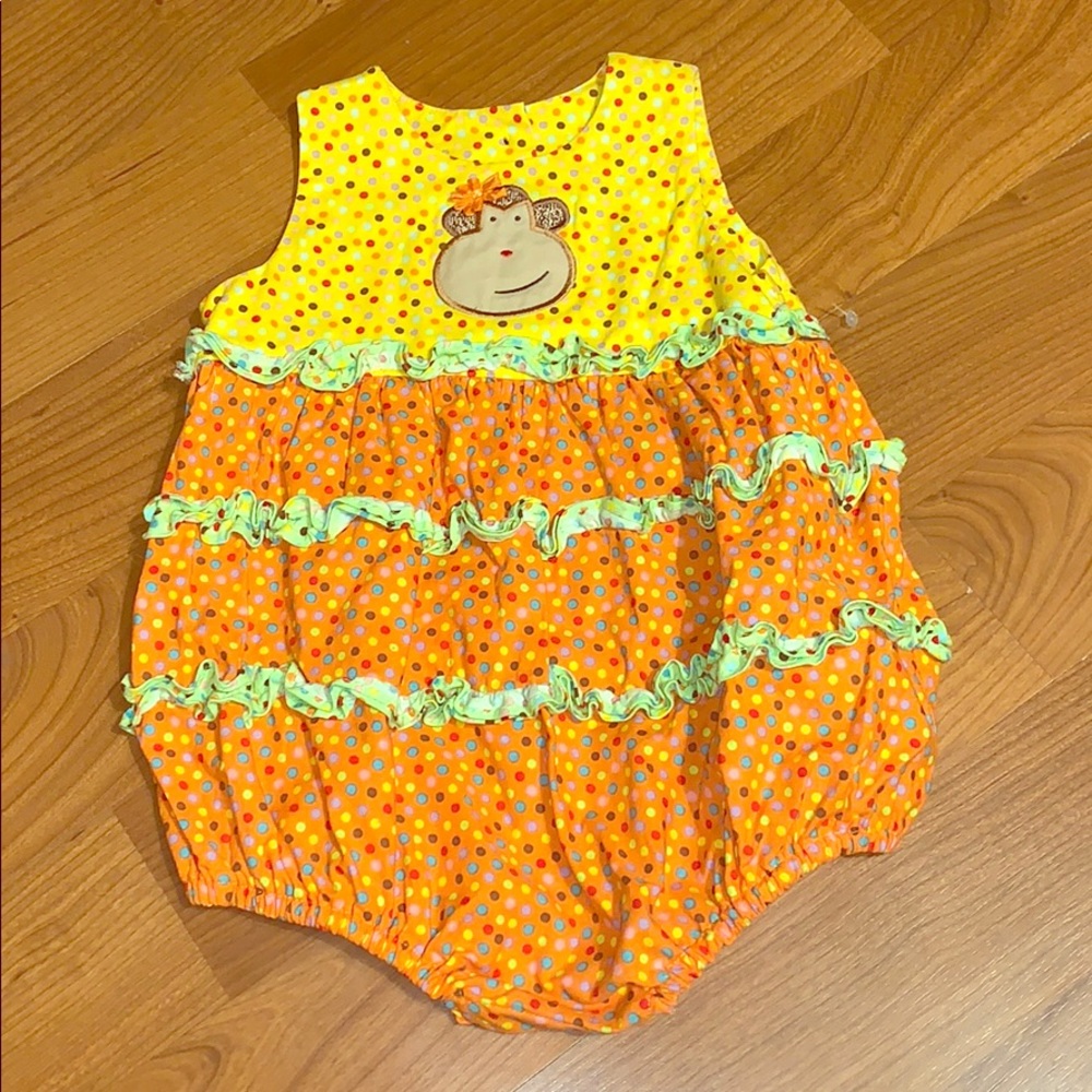 Little girls chicken noodle romper